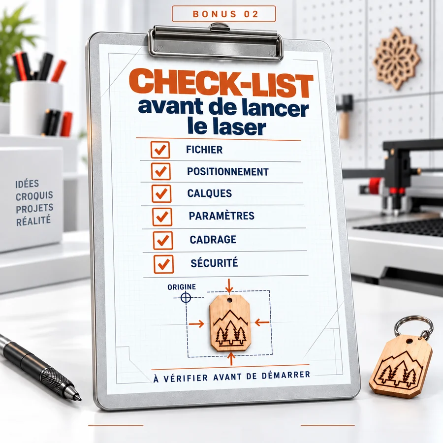 Bonus 2 : Check-list avant de lancer le laser